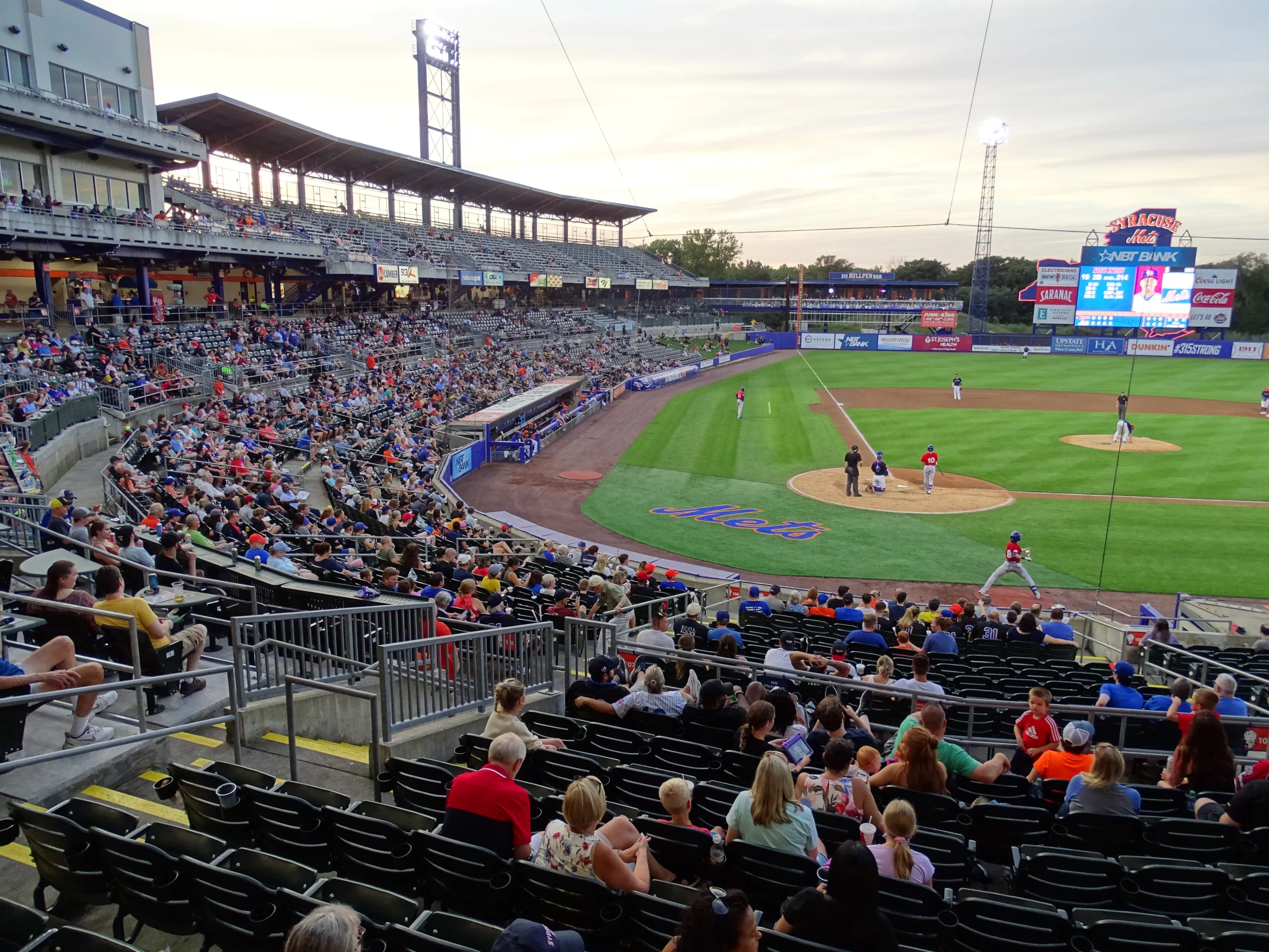 Syracuse Mets baseball game at NBT Bank Stadium