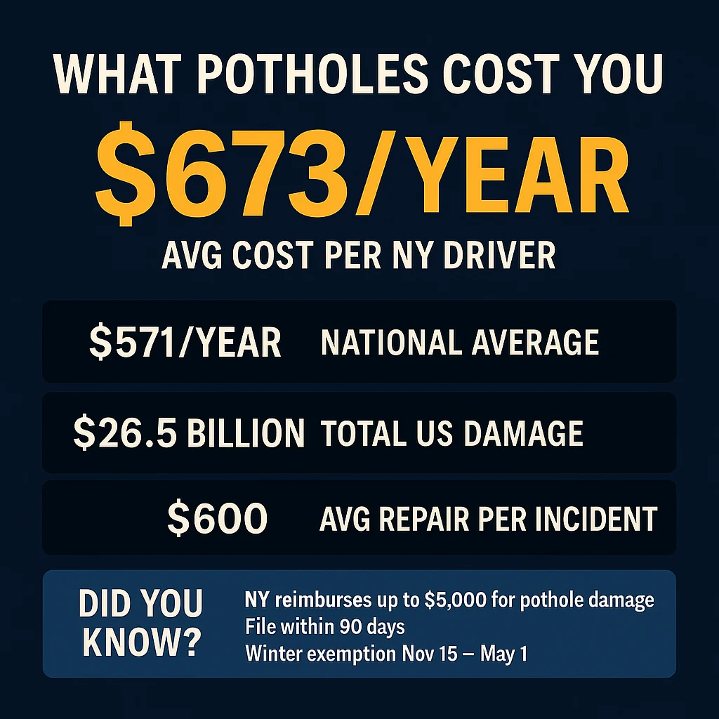 Pothole Damage Costs Infographic