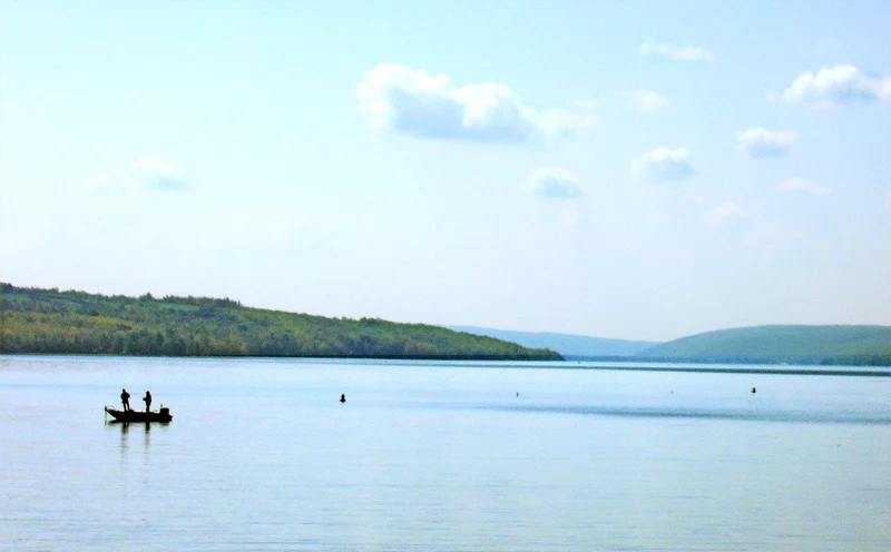Owasco Lake looking south from Auburn, New York