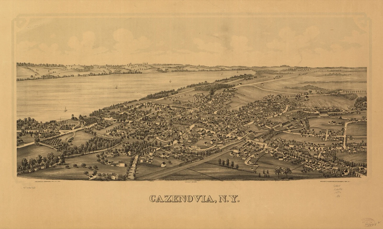 Cazenovia historic photograph from the Library of Congress