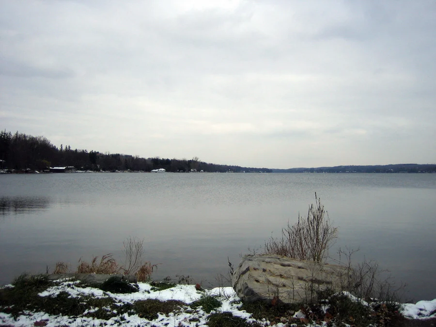 Cazenovia Lake from the village shoreline