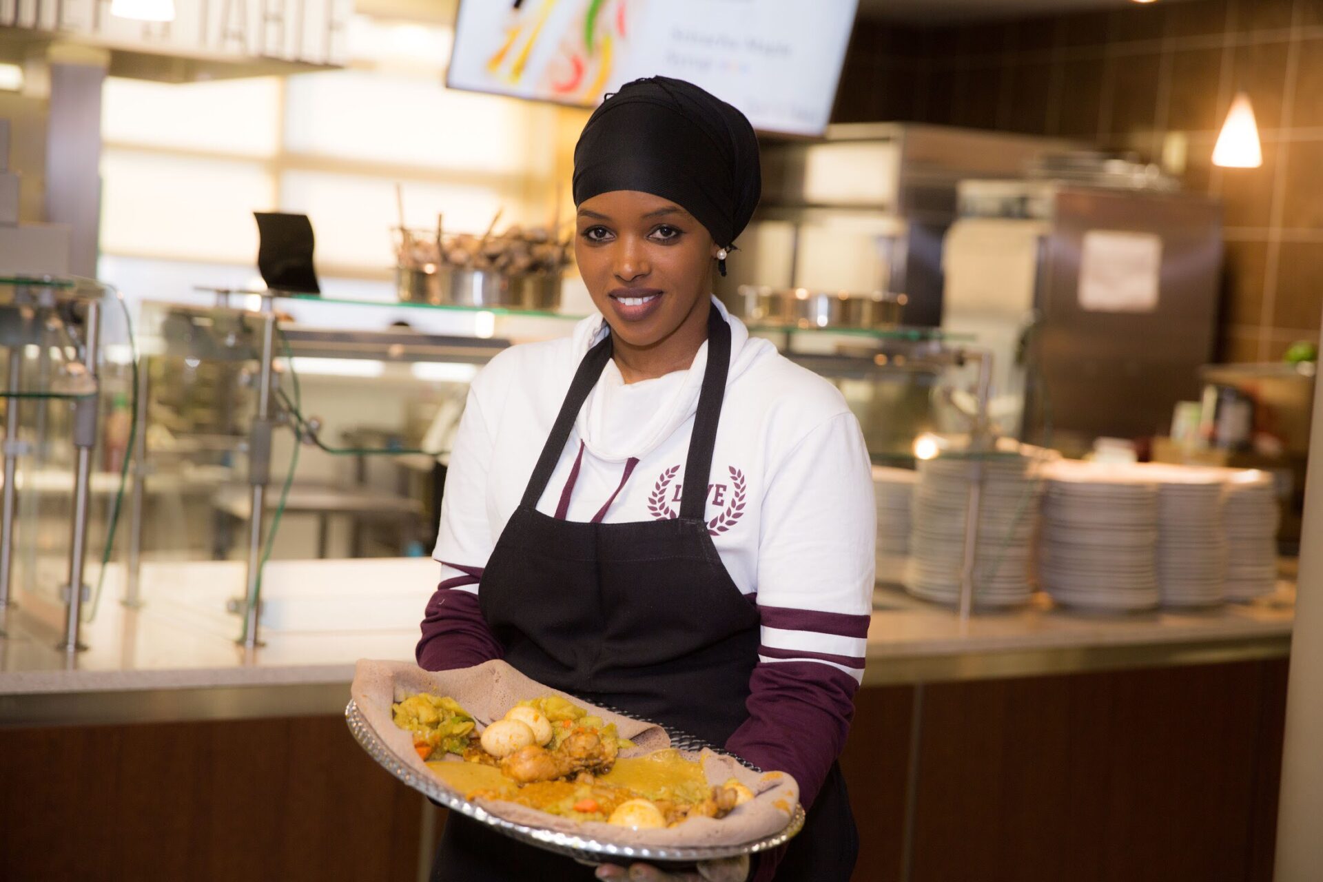Habiba Boru, owner of Habiba's Ethiopian Kitchen