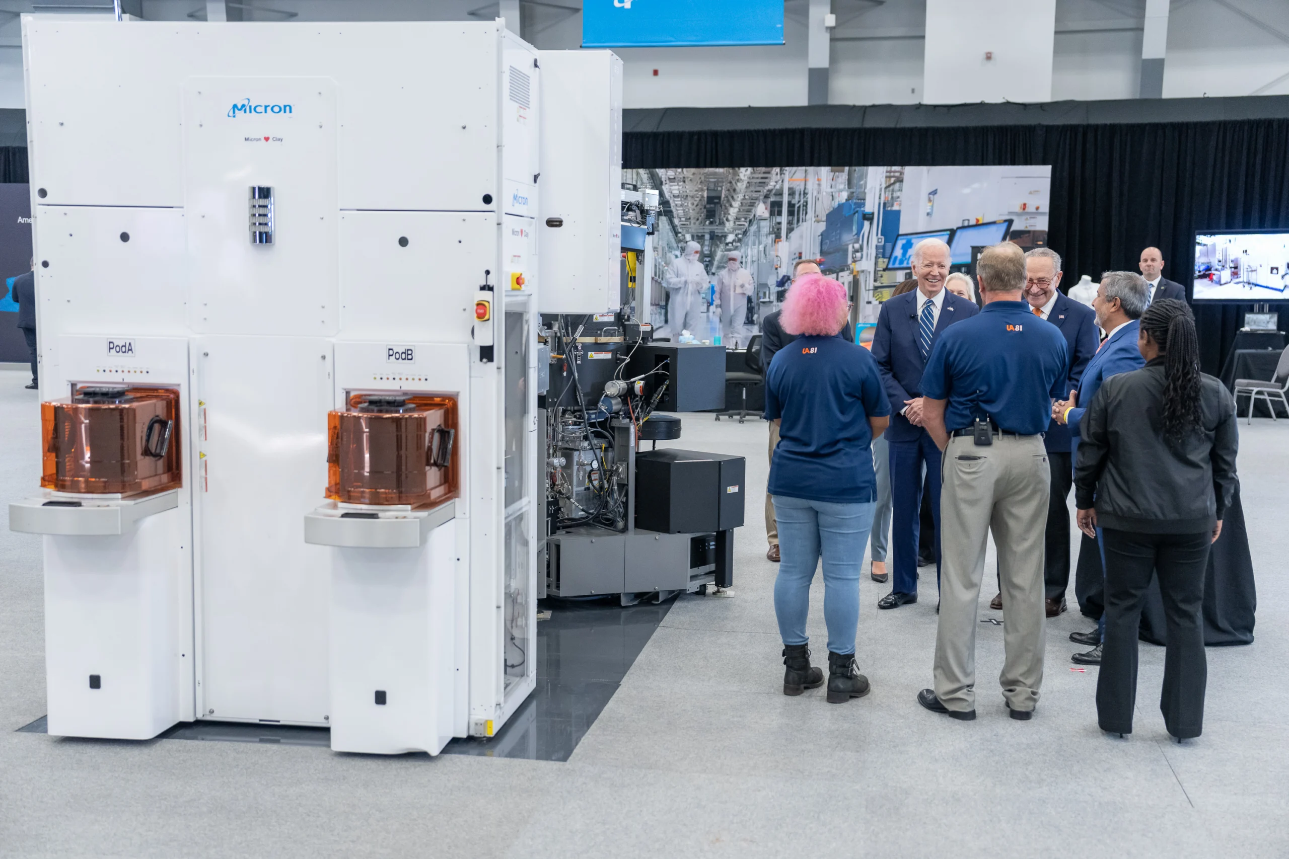 Micron executives brief state and local officials on the Clay megafab project. Photo: CNY Signal archive.