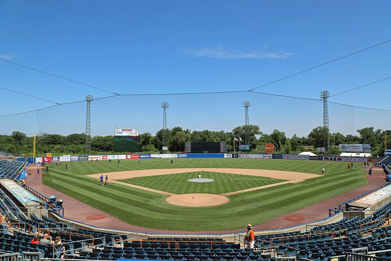 NBT Bank Stadium, home of the Syracuse Mets Triple-A affiliate of the New York Mets. Photo: Wikimedia Commons, CC BY 2.0.