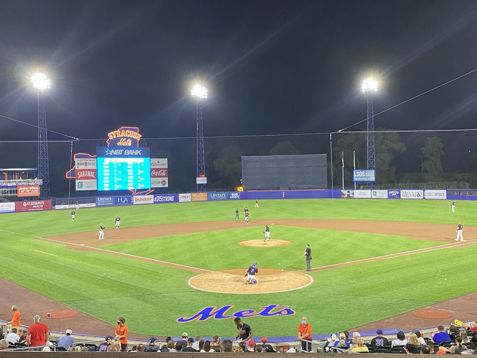 NBT Bank Stadium exterior in Syracuse, home of the Syracuse Mets