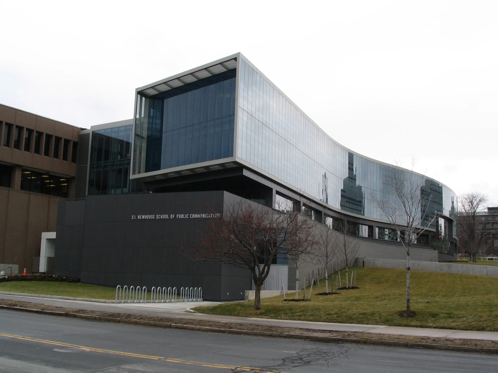Newhouse 3 building exterior Syracuse University Newhouse School of Public Communications