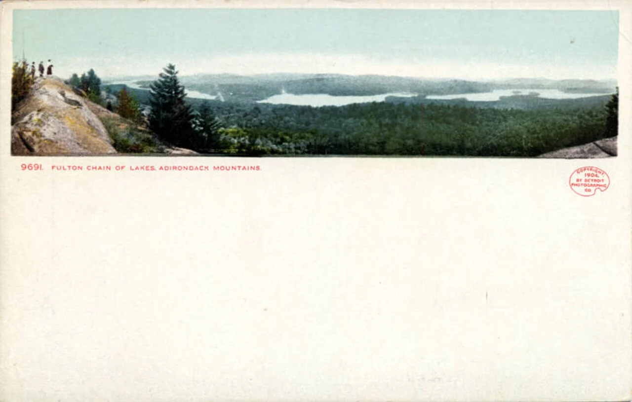 Fulton Chain of Lakes in the Adirondack Mountains