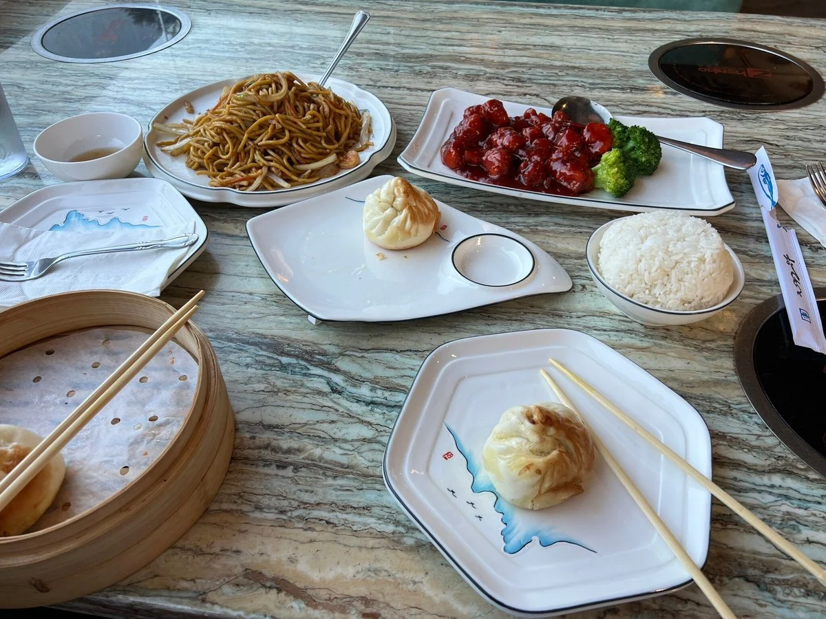 Full table spread at Red Chili Restaurant Syracuse