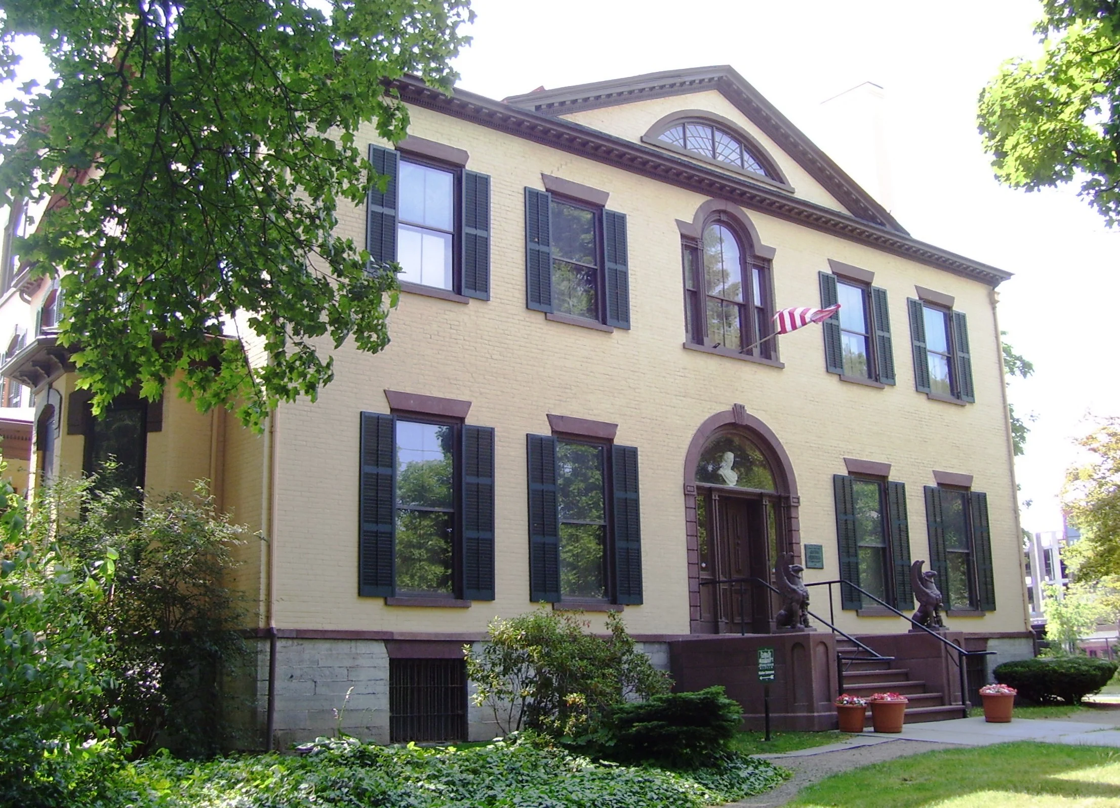 The William H Seward House Museum at 33 South Street in Auburn NY Civil War era Secretary of State residence