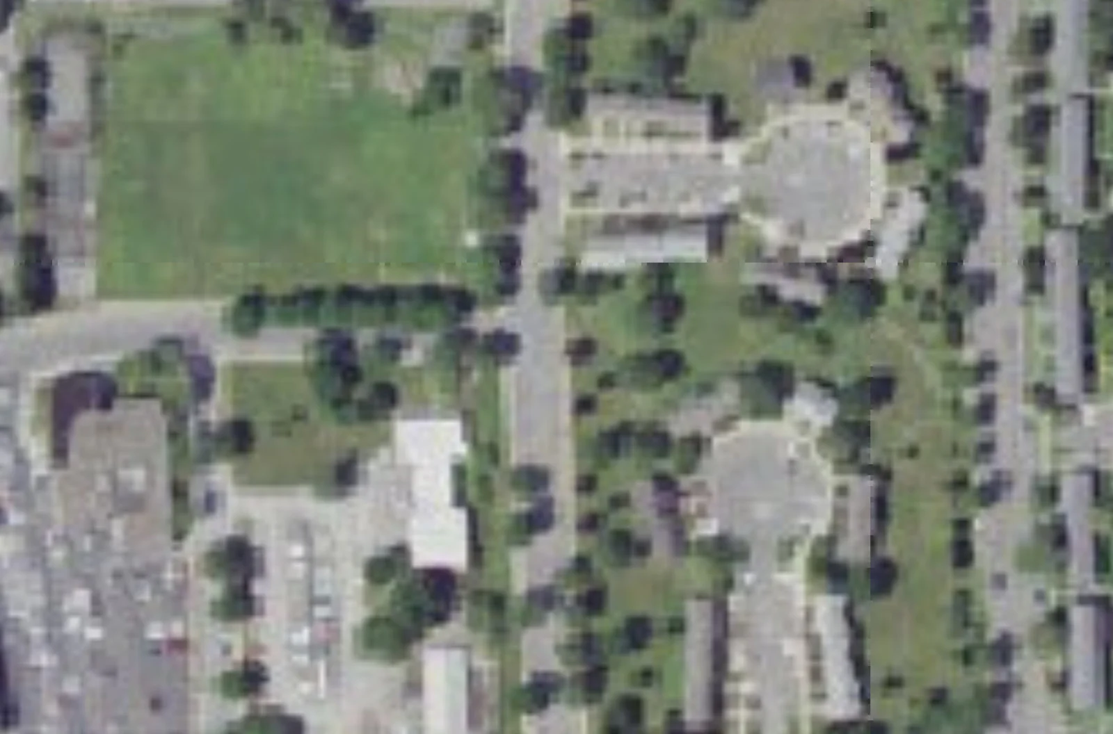 Aerial view of 927 South State Street on the eastern edge of downtown Syracuse, where Phase 3 of the East Adams redevelo