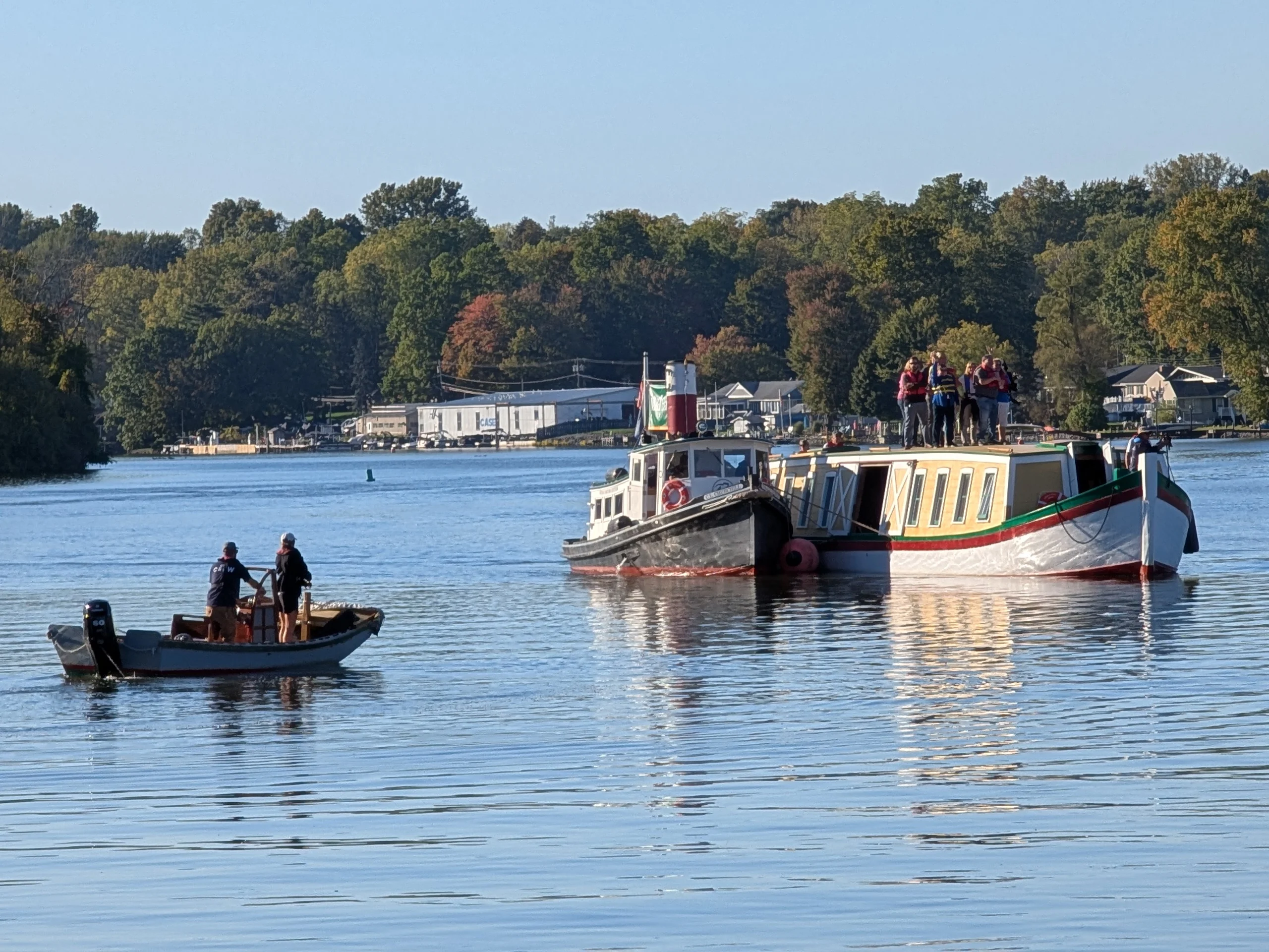 The canal boat Seneca Chief docked at Baldwinsville, New York