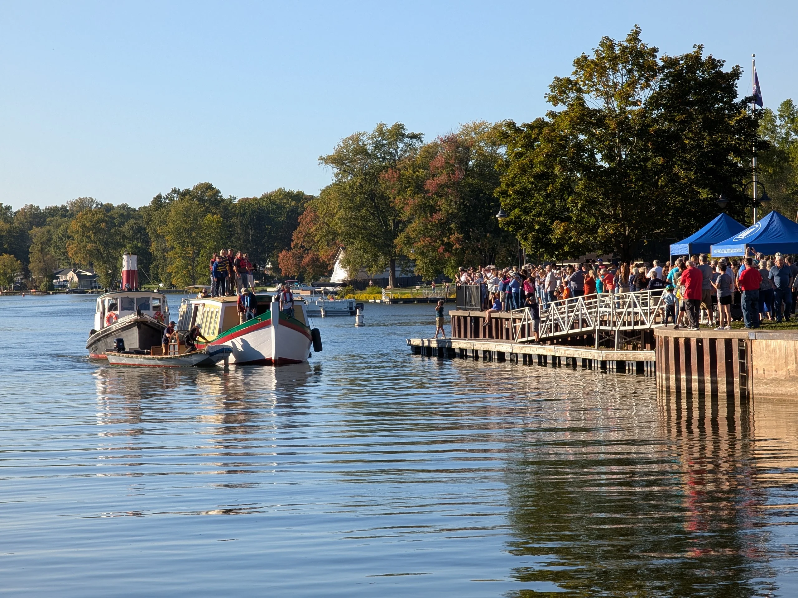 A view along the Seneca River in the Village of Baldwinsville, New York