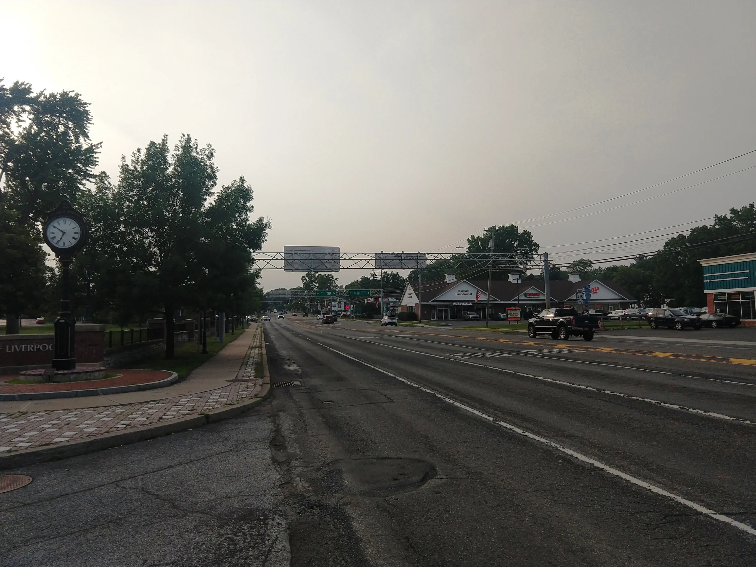 A commercial state highway corridor in Onondaga County, New York