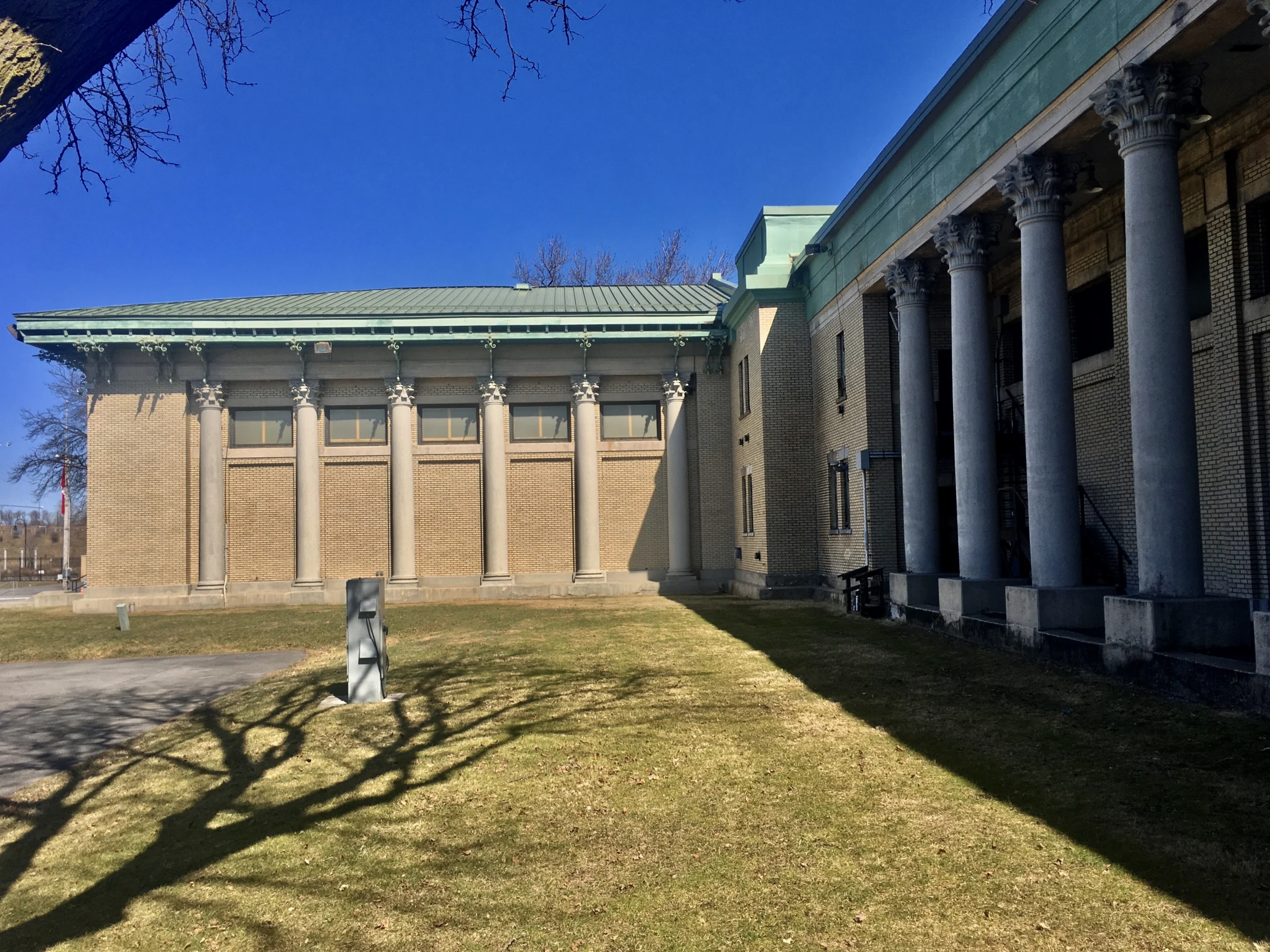The Center of Progress building at the New York State Fairgrounds in Geddes, New York