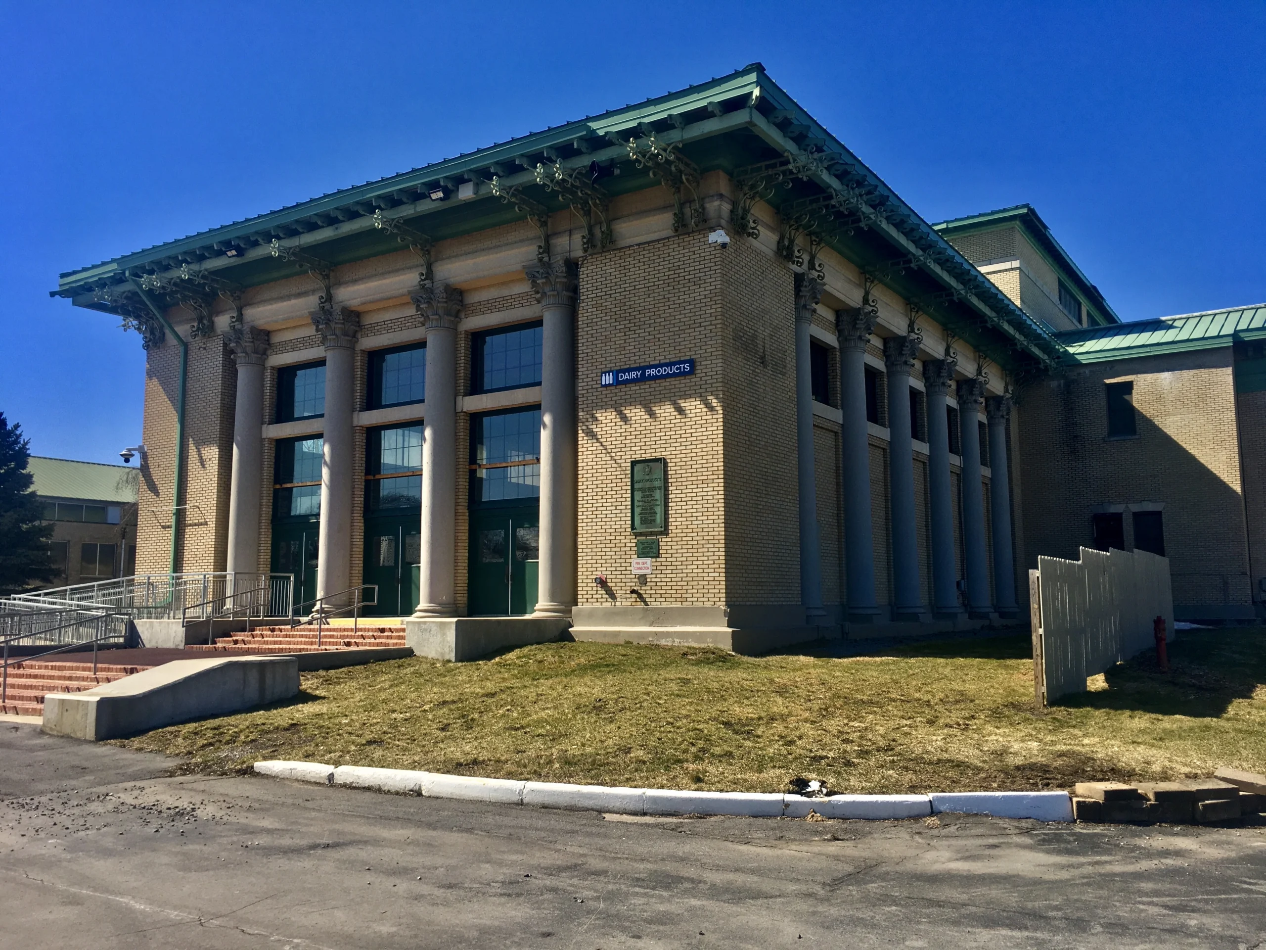 The Dairy Products Building at the New York State Fairgrounds in Geddes, New York