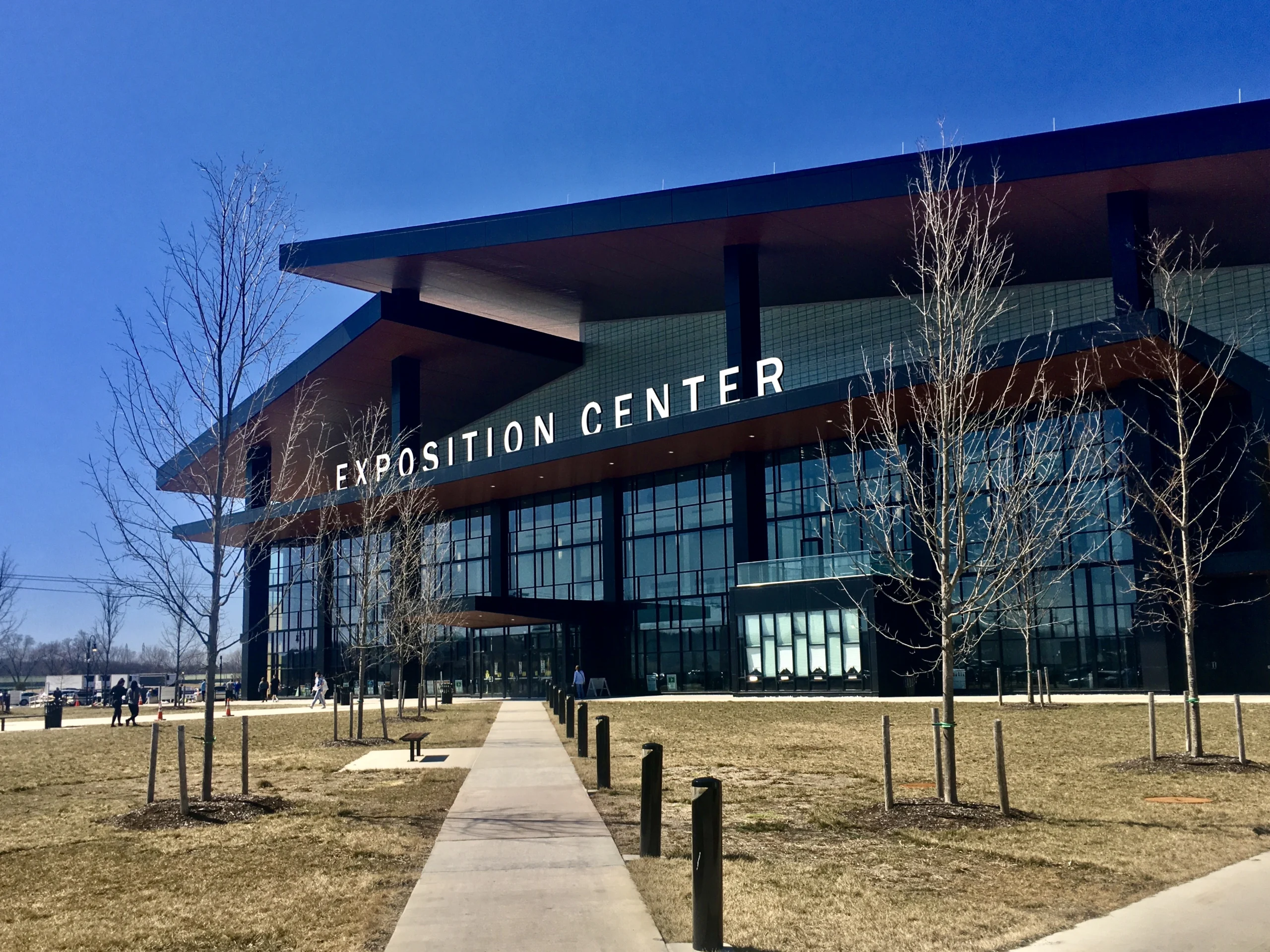 The Exposition Center building at the New York State Fairgrounds in Geddes, New York