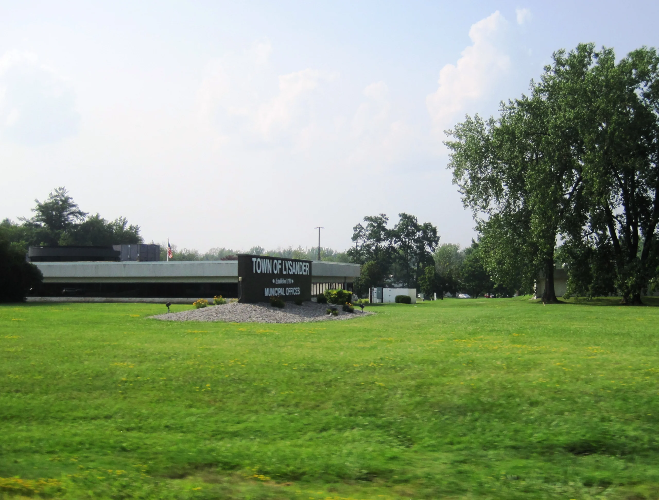 The Town of Lysander municipal office building in Lysander, New York