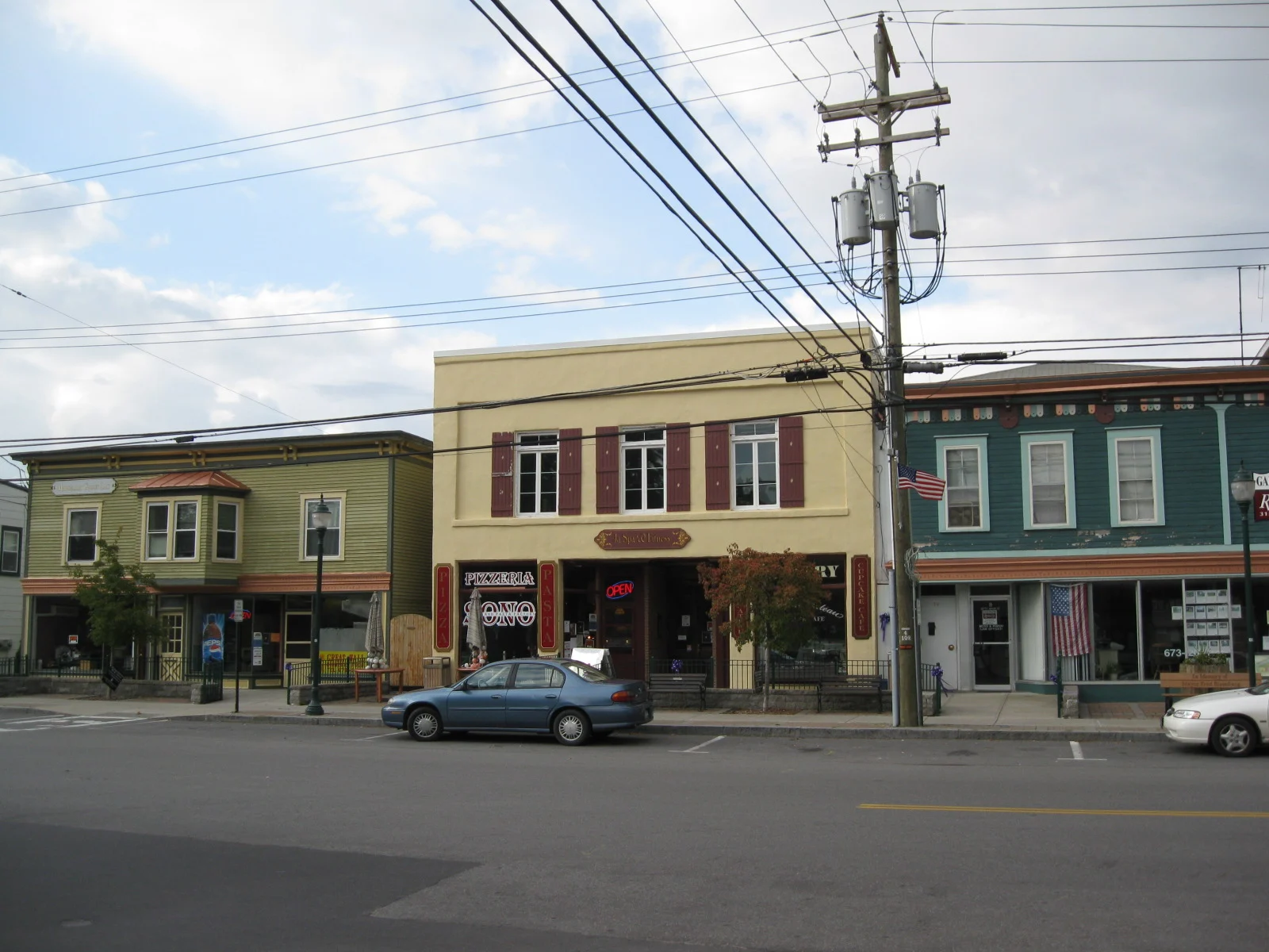 A streetside view in the village of Marcellus, New York