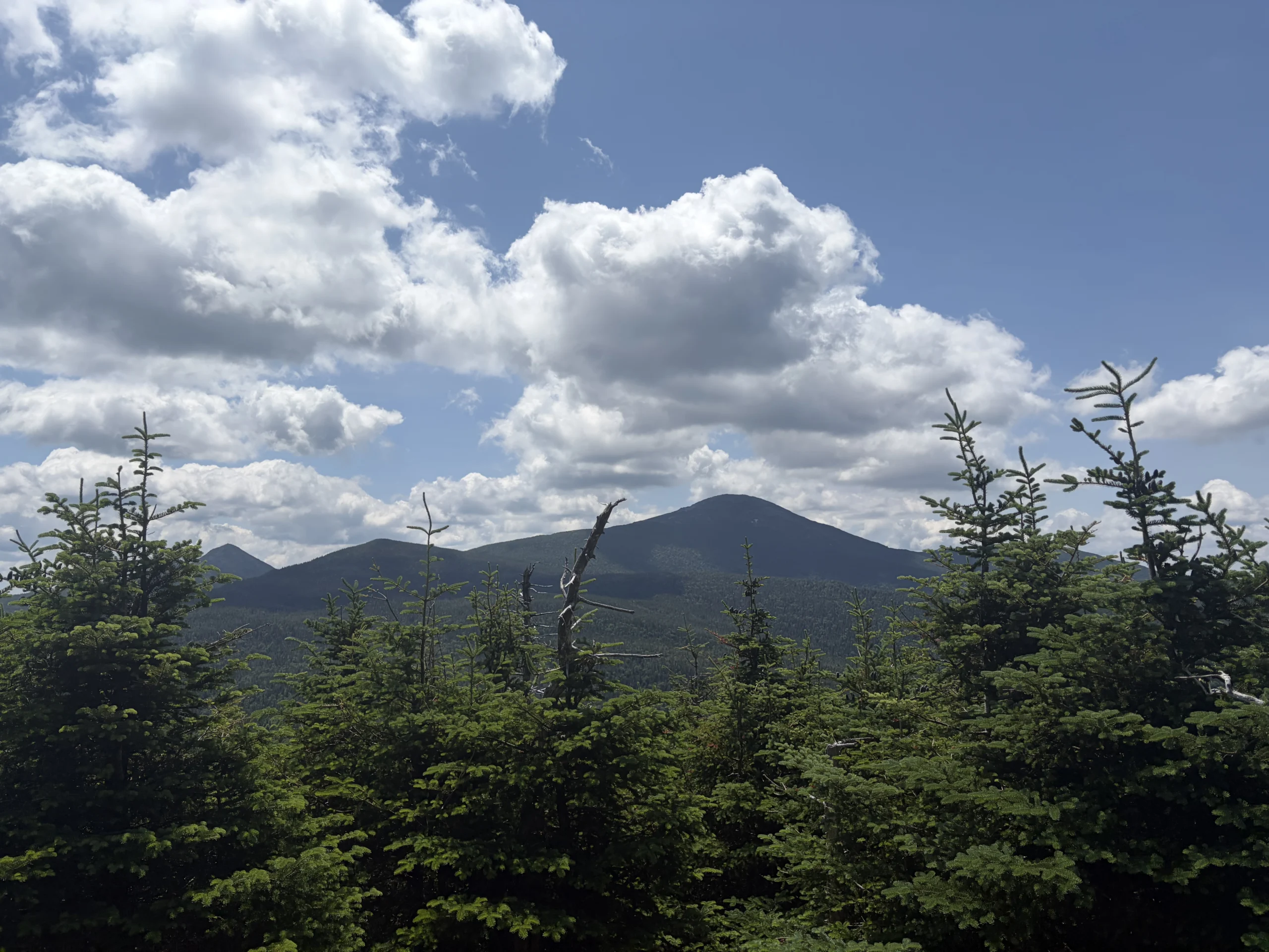 Mount Marcy in the Adirondack High Peaks of New York, seen from Table Top Mountain