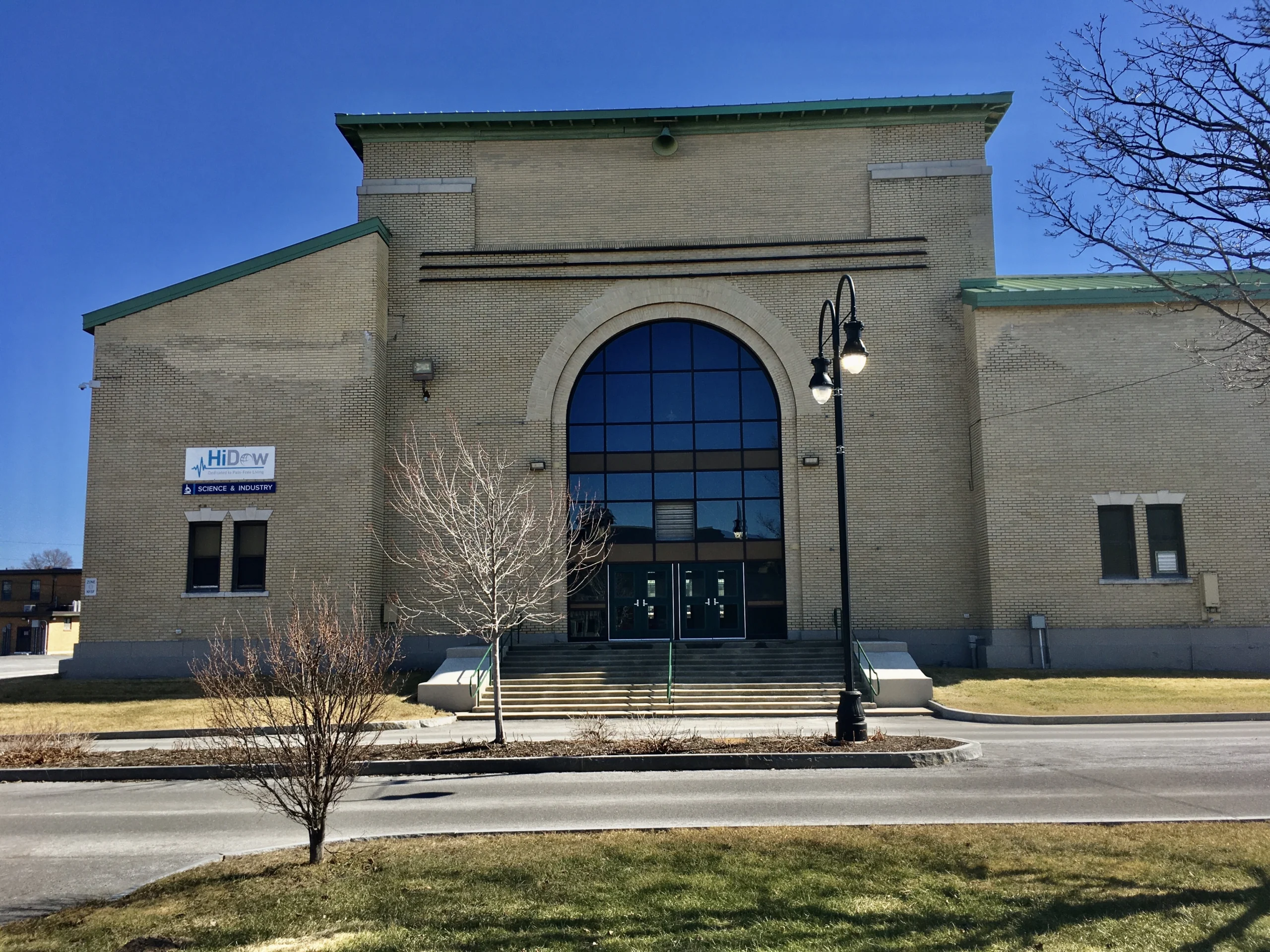 The Science and Industry Building at the New York State Fairgrounds in Geddes, New York