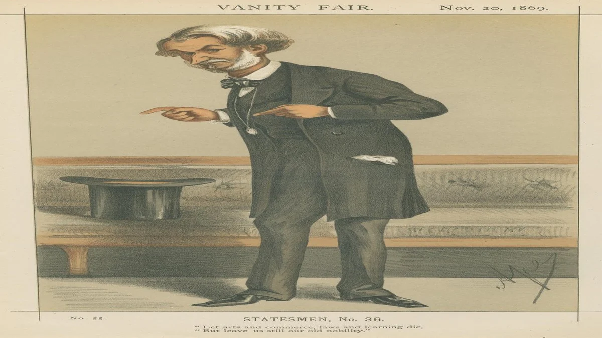 Carlo Pellegrini - Politicians - Vanity Fair ^Let arts and commerce, laws and learning die, but leave us still our - B1979.14.848 - Yale Center for British Art